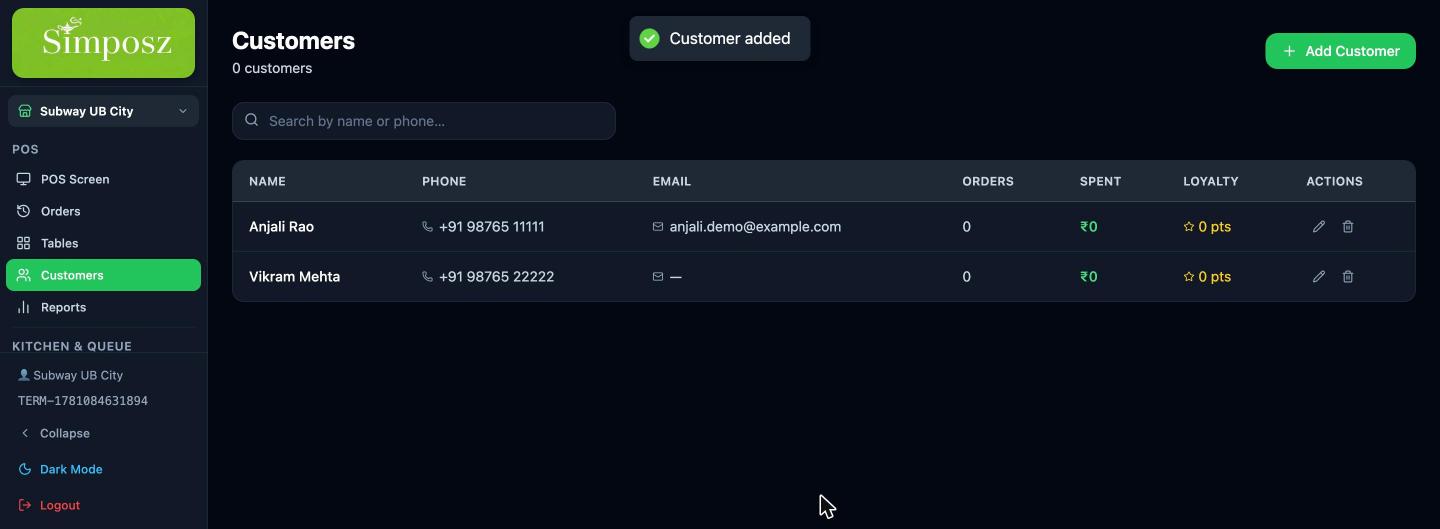 Customer Name & Number